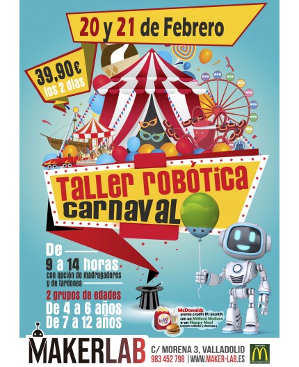 Talleres de robótica en carnaval